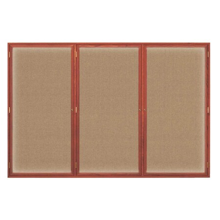 United Visual Products Open Faced Traditional Corkboard, 24x18" UV640A-GOLD-SURF